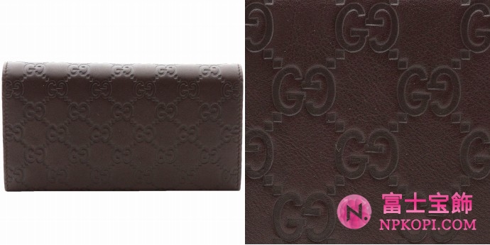 GUCCI/グッチ -METAL BARグッチシマGG柄2つ折り長財布 244946 A0V1G 2019 